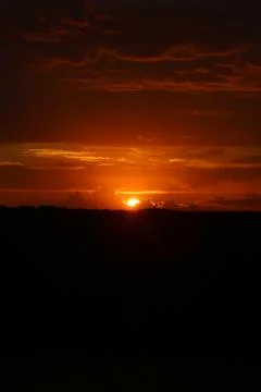 The Sunset in the wilderness Stock Photos