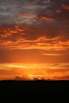 The Sunset in the wilderness Stock Photos