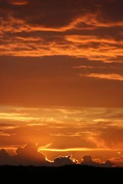 The Sunset in the wilderness Stock Photos