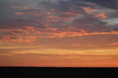 The Sunset in the wilderness Stock Photos