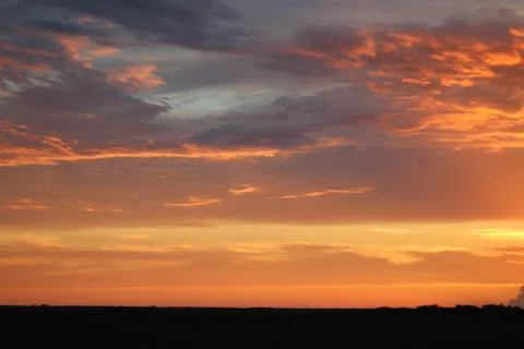 The Sunset in the wilderness Stock Photos