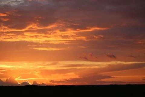 The Sunset in the wilderness Stock Photos