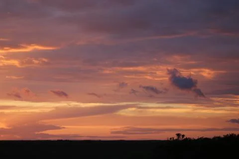 The Sunset in the wilderness Foto stock
