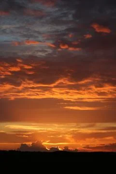 The Sunset in the wilderness Stock Photos