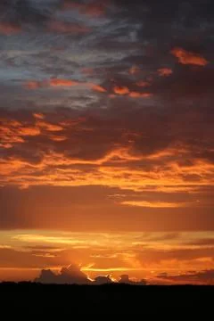 The Sunset in the wilderness Stock Photos