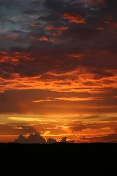 The Sunset in the wilderness Stock Photos