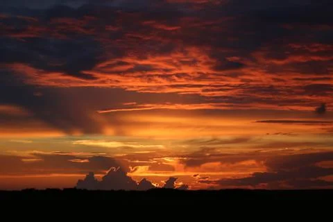 The Sunset in the wilderness Foto stock