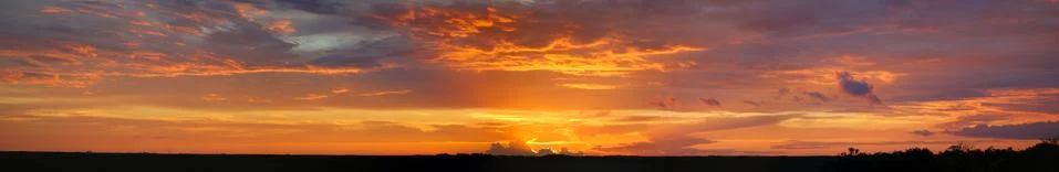 The Sunset in the wilderness Foto stock