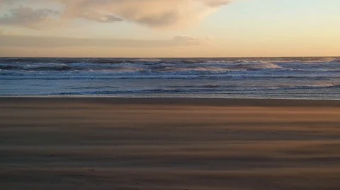 Sunset winter wind Video stock 112175319