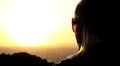 Sunset woman HD Footage