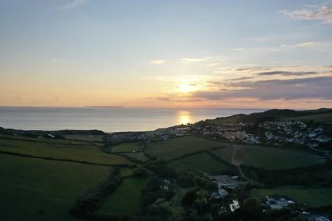 Sunset Woolacombe 写真素材