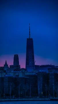 Sunset on the WTC Stock Photos