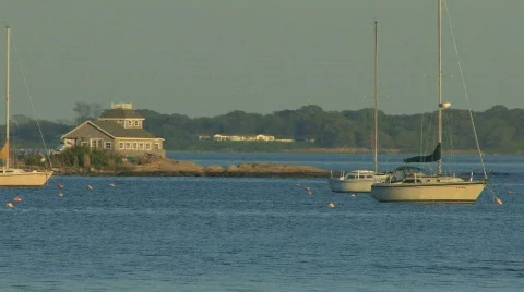 Sunset yachts 1 hdp Video stock 534513