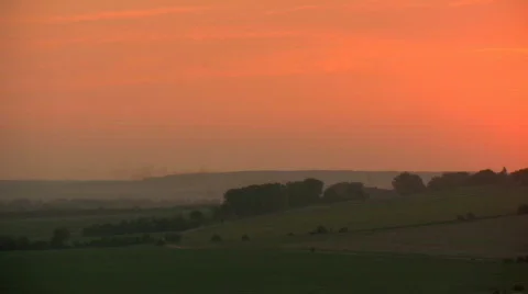 Sunset02panarama Stock Footage 737454