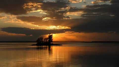 SunsetBG4k Stock Footage 75235700