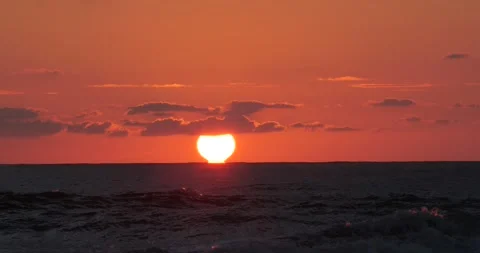 Sunset,black sea,Georgia,ukeri Stock Footage 296247460