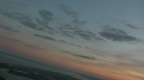SunsetDepartureNYC2 CR Stock Footage 800815