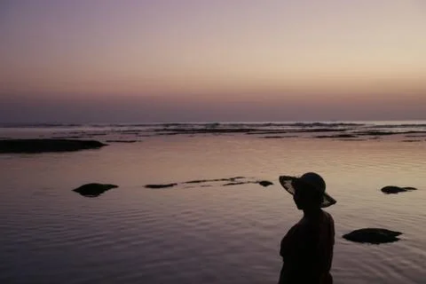 Sunset's Bali Foto stock