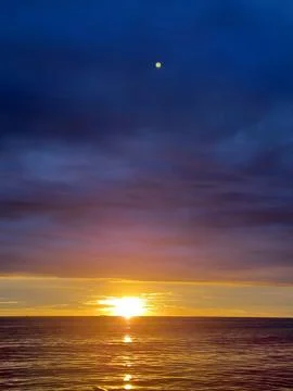 Sunsets on the beach Stock Photos