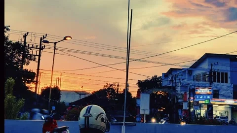 Sunsets in the City Video stock 221213257