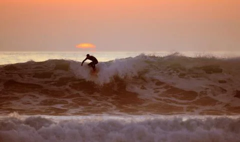 Sunsetsurf Stock Photos
