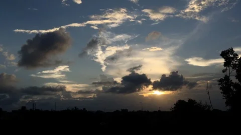 Sunset,Time Lapse Video Video stock 98574090