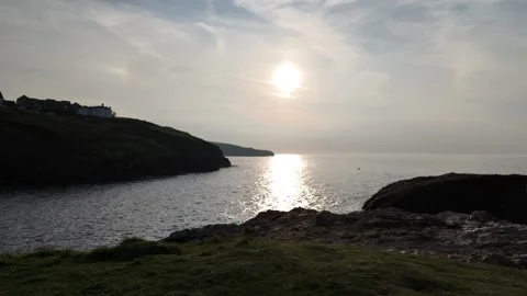 Sunsetting on the coast Stock Footage 274752477