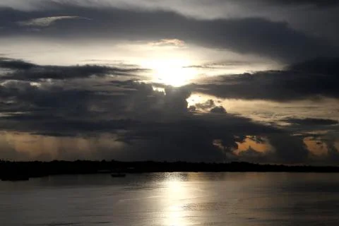 Sunsetting in Fiji Stock Photos