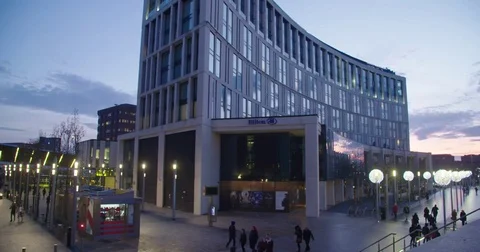 Sunsetting in Liverpool, England - 4K Stock Footage 84473453