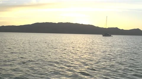 Sunsetting over Sea of Cortez 스톡 동영상 22103834