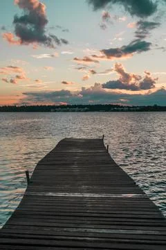 Sunsetting Pier Stock Photos