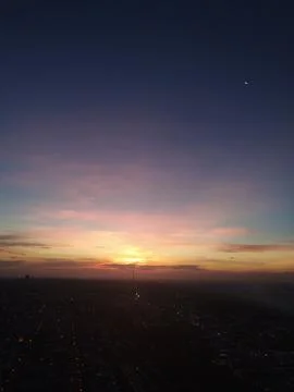 SunsetViewFromApartment Stock Photos