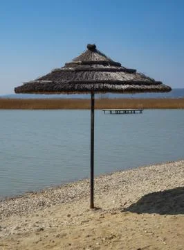 Sunshade on the beach Stock Photos