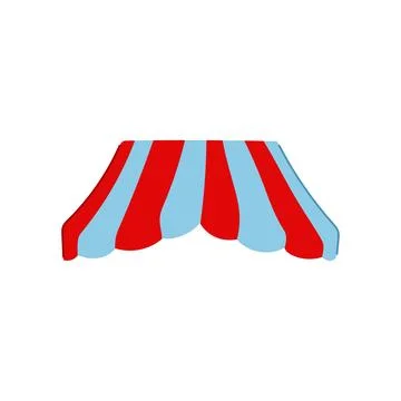 Sunshade canopy awning cartoon vector illustration Stockillustratie