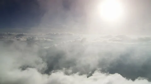 Sunshine above some breezy clouds Stock Footage 58629700