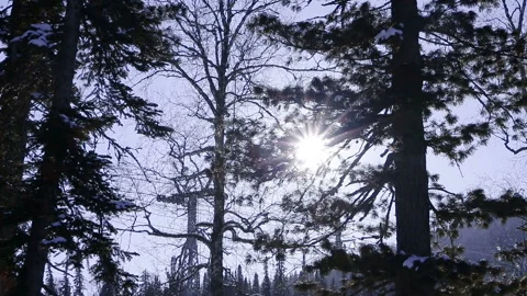 Sunshine against a Cableway in the mountains Stock Footage 87908143