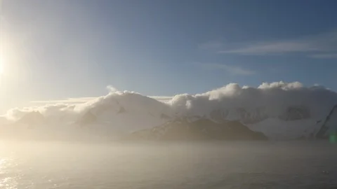 Sunshine Antarctica. Stock Footage 105062892