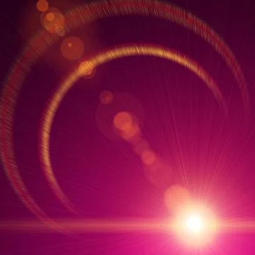 Sunshine Background with Lens Flare Illustrazione stock