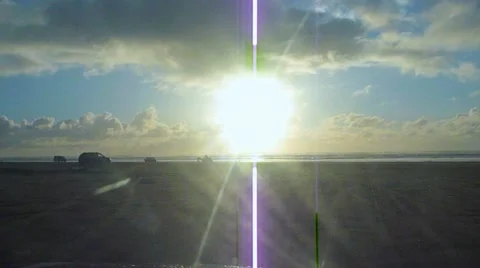 Sunshine Beach Drive Stock Footage 10870984