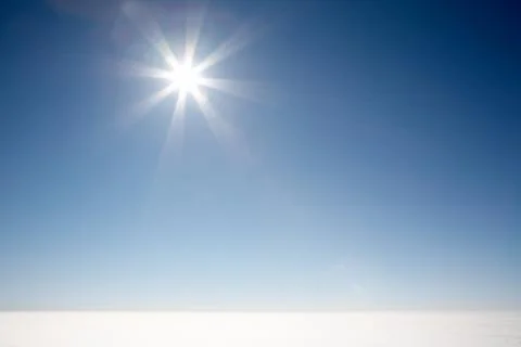 Sunshine blue sky Stock Photos