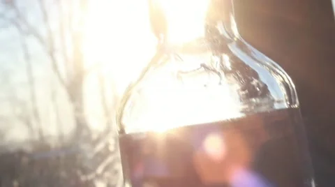 Sunshine in a bottle Stock Footage 10901184
