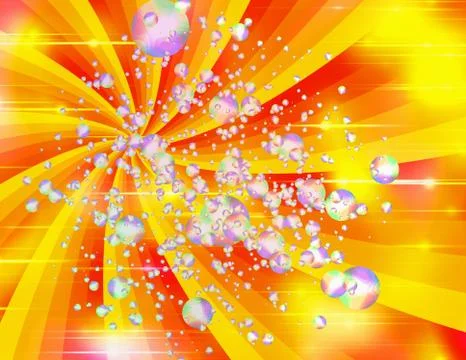Sunshine bubbles backgrounds Stock Illustration