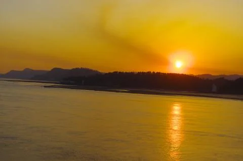 Sunshine of Changjiang river Stock Photos