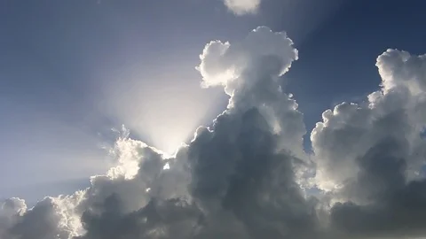 Sunshine clouds Stock Footage 104737605