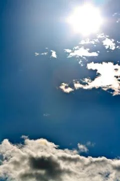 Sunshine clouds sky Stock Photos
