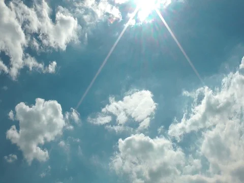 Sunshine With Clouds on the Sky Time-Lapse Stock Footage 83762955