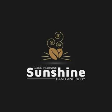 Sunshine coffee logo vector design inspiration Stock Illustration