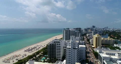 Sunshine on Collins Avenue Stock Footage 155435440