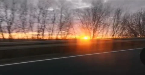 Sunshine drive Stock Footage 297488718