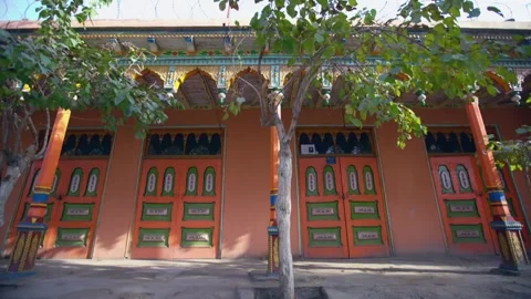 Sunshine in front of the door Stock Footage 235107280